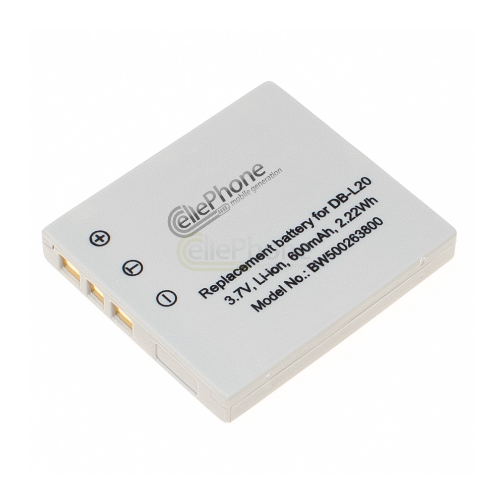 Batterie Li-Ion compatible avec Sanyo DB-L20