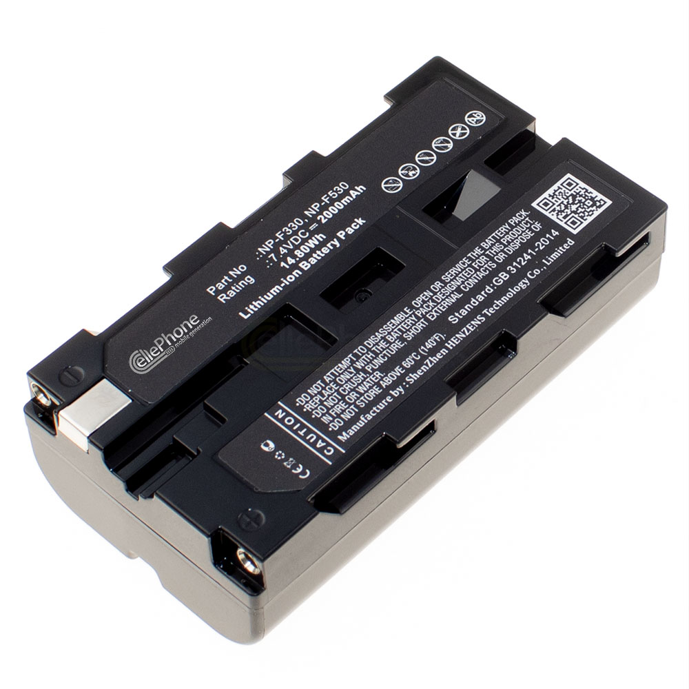 [2012] Akku Li-Ion kompatibel zu Sony NP-F550 - 2000mAh / 7,4V