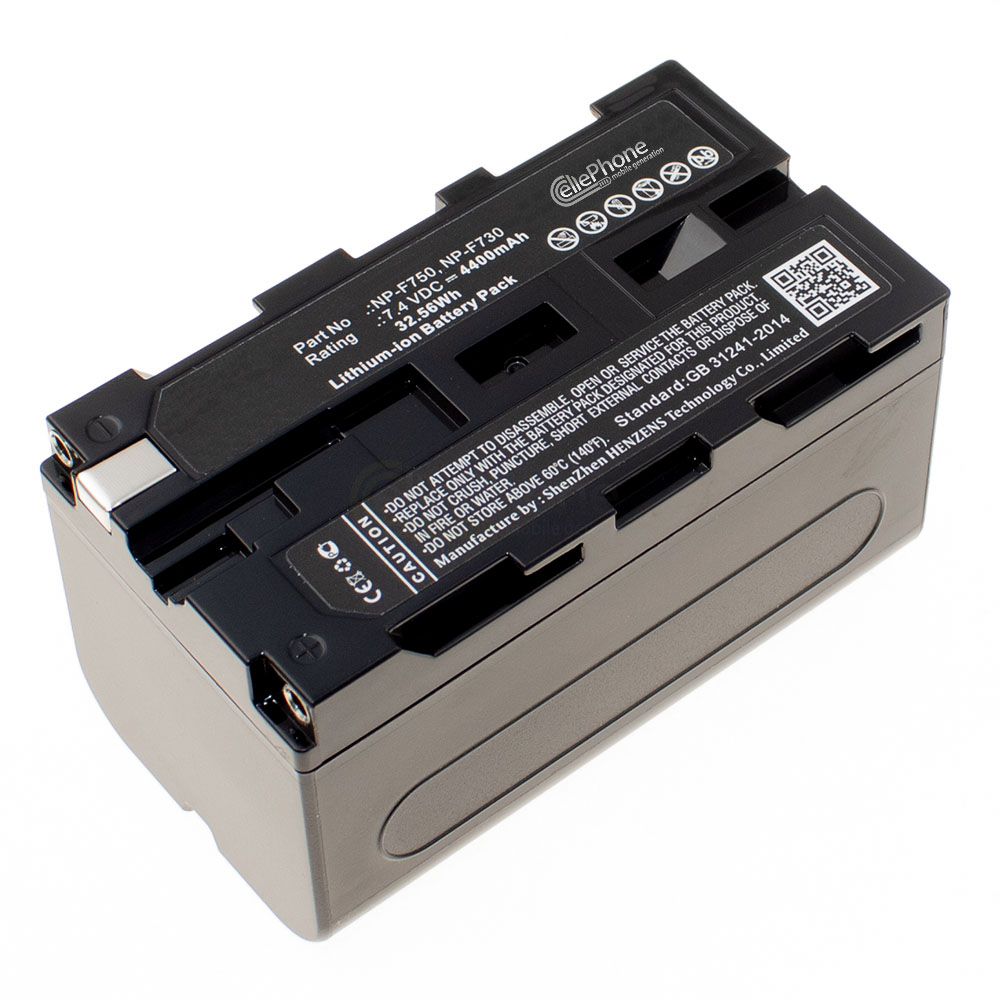 [2013] Battery Li-Ion compatible with Sony NP-F730 - 4400mAh / 7,4V