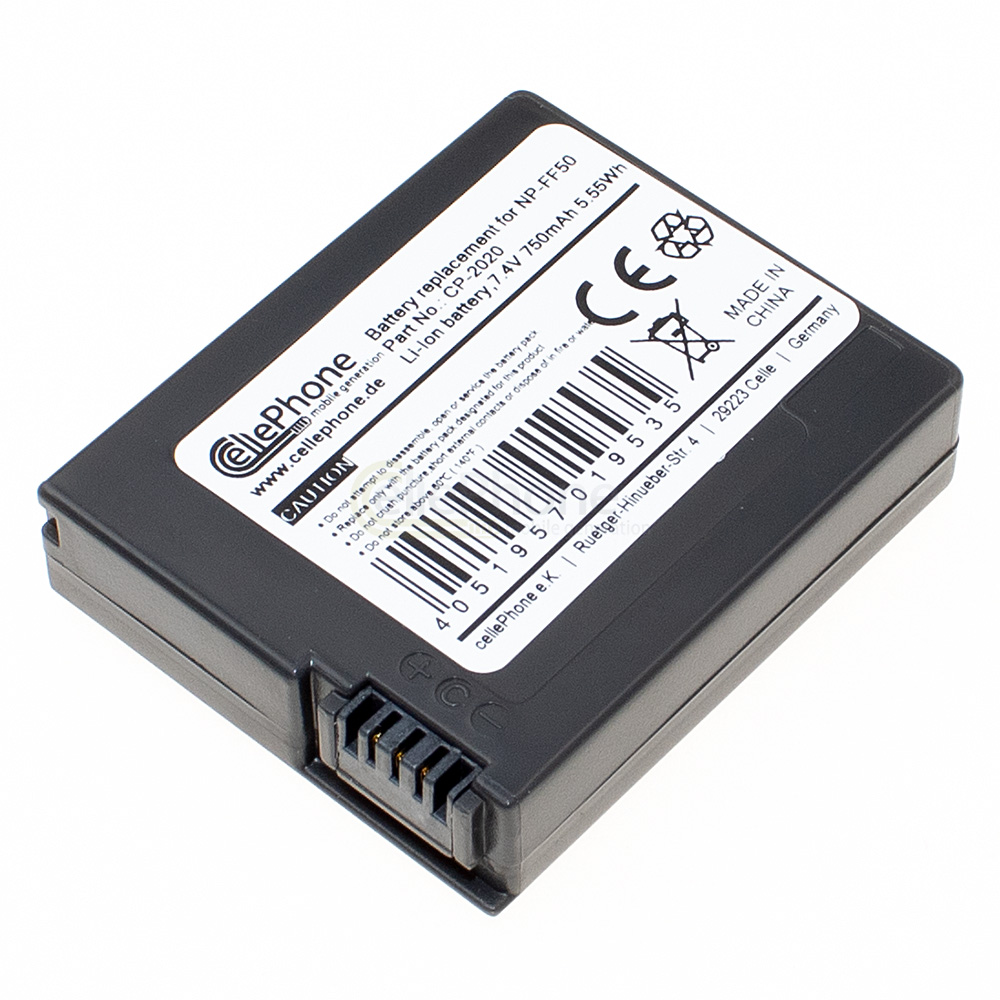 Akku Li-Ion kompatibel zu Sony NP-FF50 / FF51