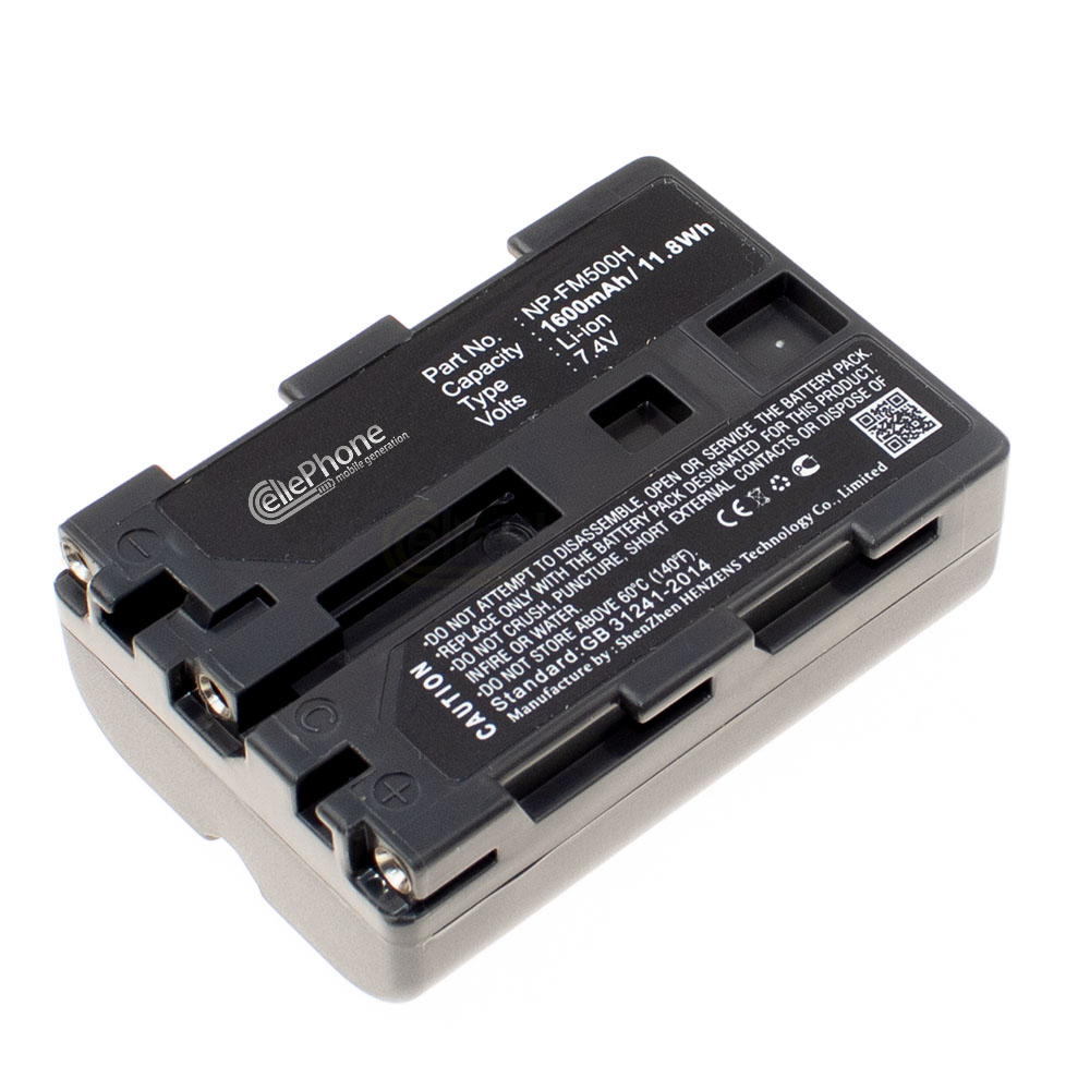 [2027] Batterie Li-Ion compatible avec Sony NP-FM500H