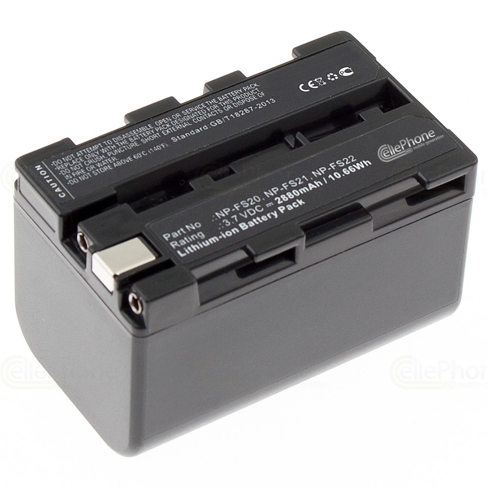 [2035] batteria Li-Ion compatibile con Sony NP-FS21 - 2880mAh