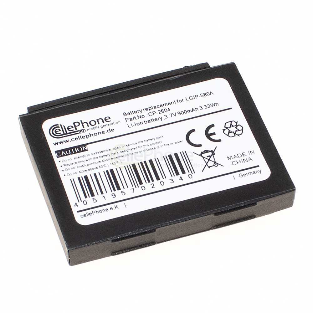 [2604] Battery Li-Ion for LG Arena CU915 KB770 KC780 KC910 KE990 KF690 KM900 KU990 U990 Viewty (replaced LGIP-580A)