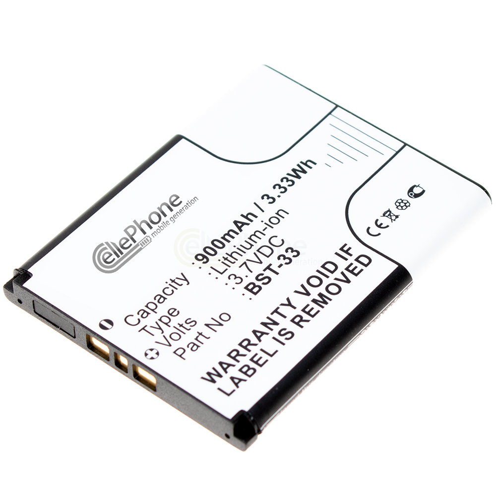 [2606] Batterie Li-Ion pour Sony-Ericsson K800i K530i K550i K630i K660i K810i M600i P990i W850i W880i (remplace BST-33 / BST-40)