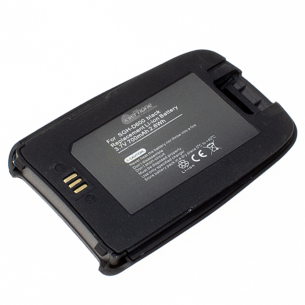 Batterie Li-Ion pour Samsung SGH-D600 - noir (remplace BST4389BE)