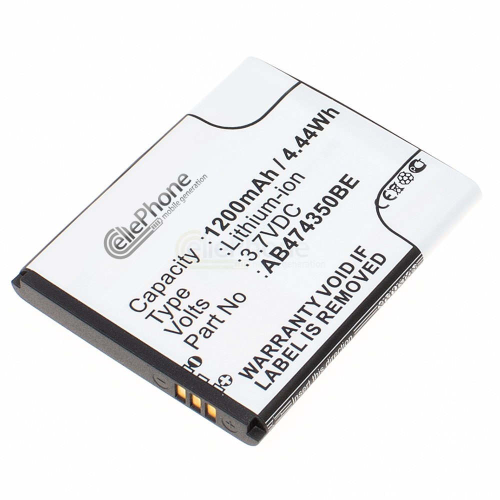 batteria Li-Ion per Samsung SGH-G810 D780 i550 i7110 i8510 W699 T749 - GT-B5722 C3610c i5500 i6330 (sostituisce AB474350BE)