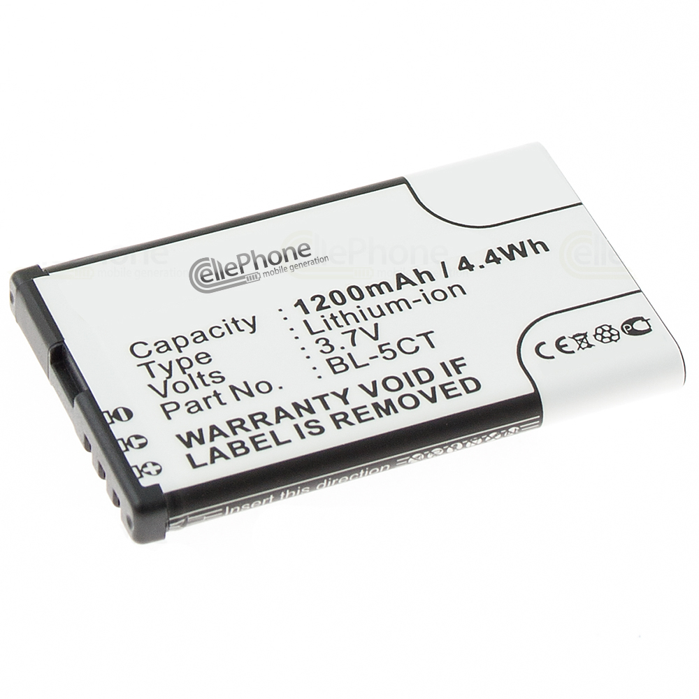 Accu Li-Ion voor Nokia 3720 5220 XpressMusic 6303 6303i 6730 Classic C3-01 C5-00 C6-01 (vervangt BL-5CT)
