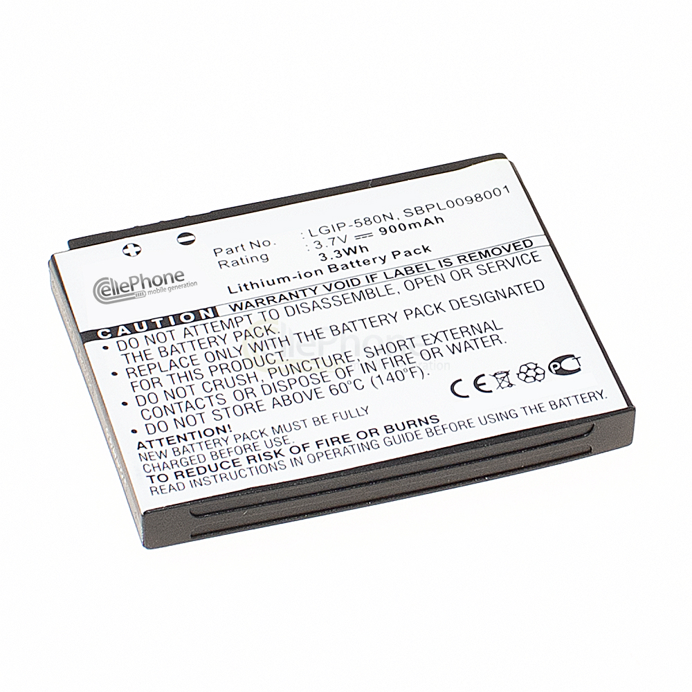 [2713] Accu Li-Ion voor LG GT950 UX700 GC900 GM730 GT400 GT404 GT500 GT505 LX610 UN610 (vervangt LGIP-580N)
