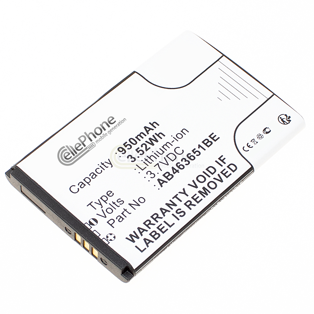 Accu Li-Ion voor Samsung SGH-F278 F309 F339 F400 F408 J800 L700 P220 P270 ZV60 (vervangt AB463651BE)
