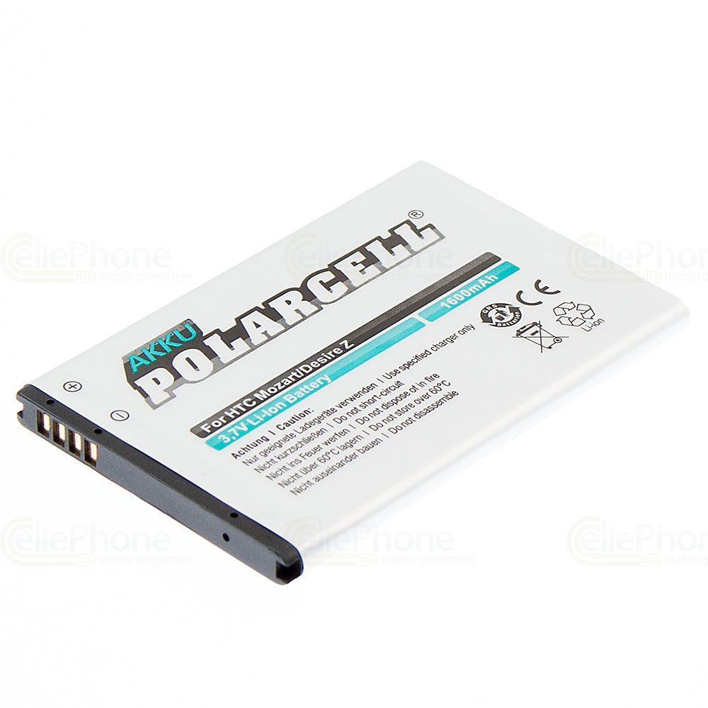[2867] PolarCell battery Li-Ion for HTC 7 Mozart / Desire Z (replaced BA S450)