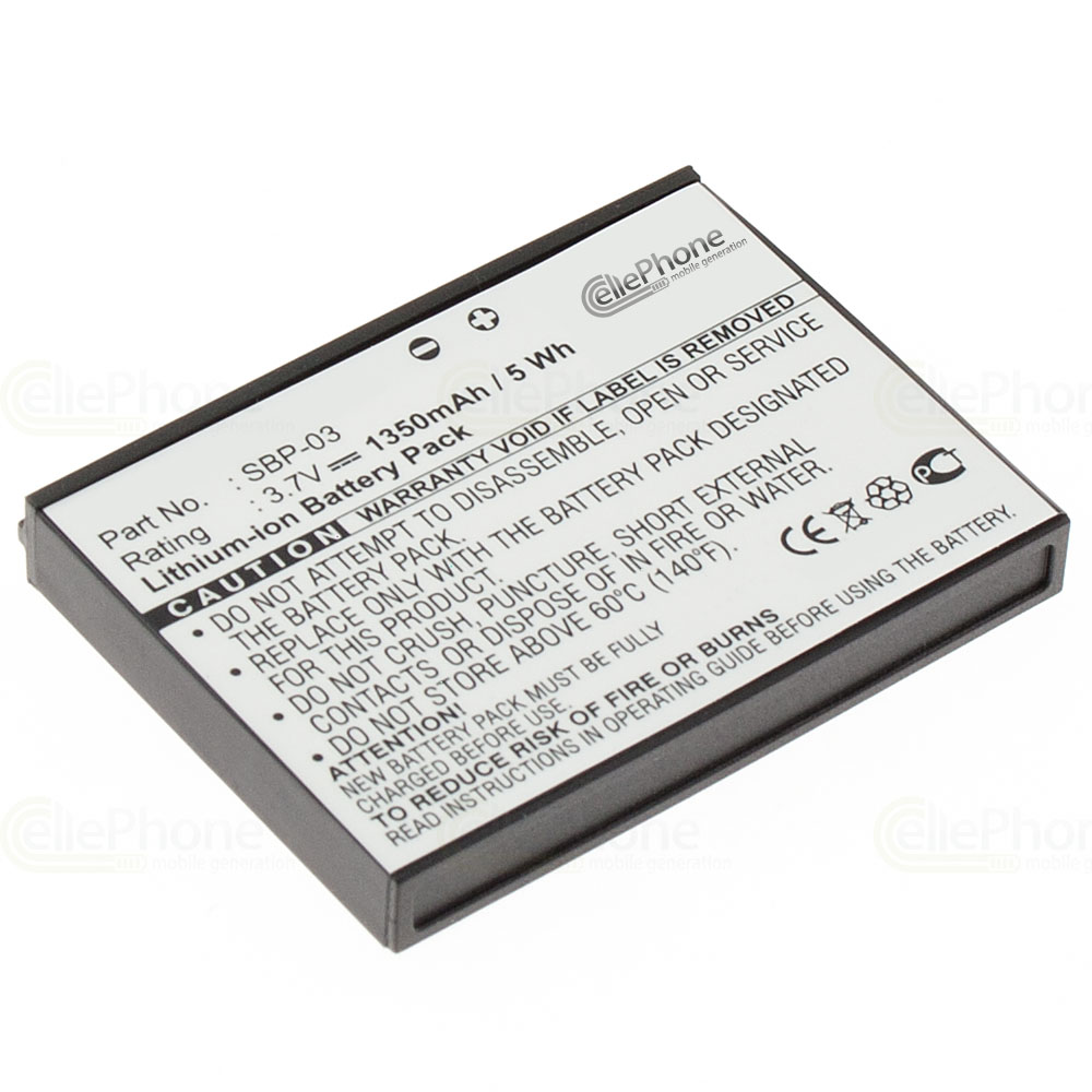 Batterie Li-Ion pour Asus MyPal A630 A632 A632N A635 A636 A636N A639 (remplace SBP-03)