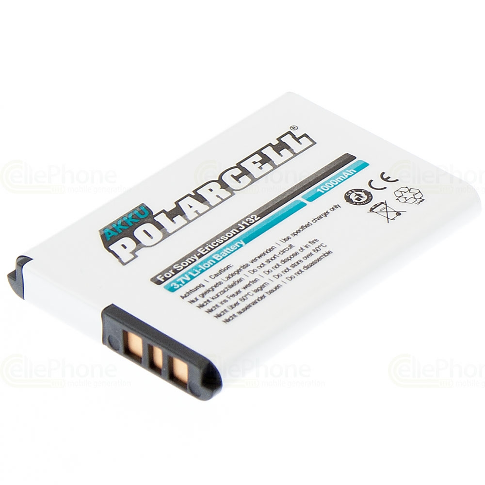 [2893] PolarCell batería Li-Ion para Sony-Ericsson J132 (reemplazado BST-42)