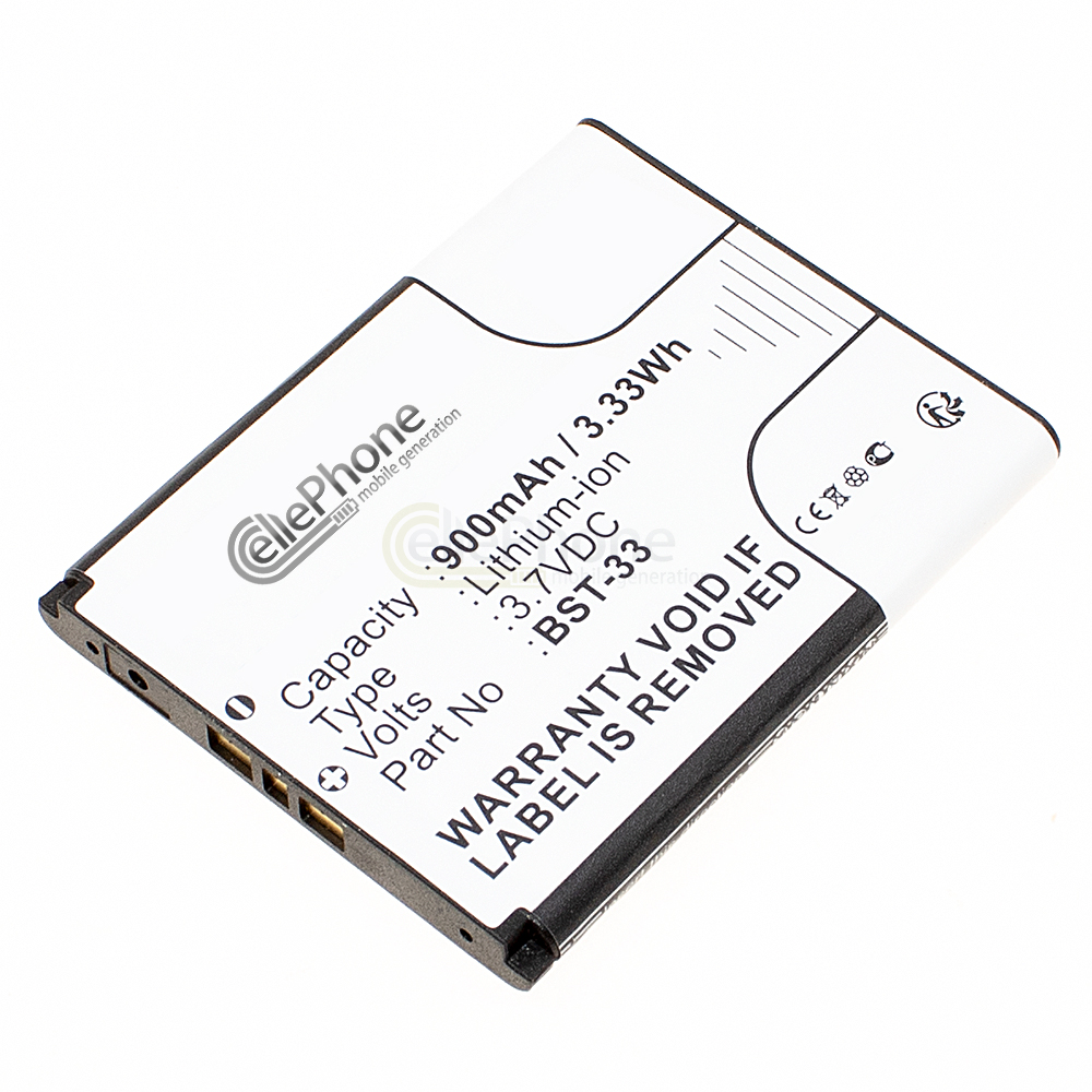 [2921] Batería Li-Ion para Sony-Ericsson K800i K530i K550i K630i K660i K810i M600i P990i W850i W880i (reemplazado BST-33 / BST-40)