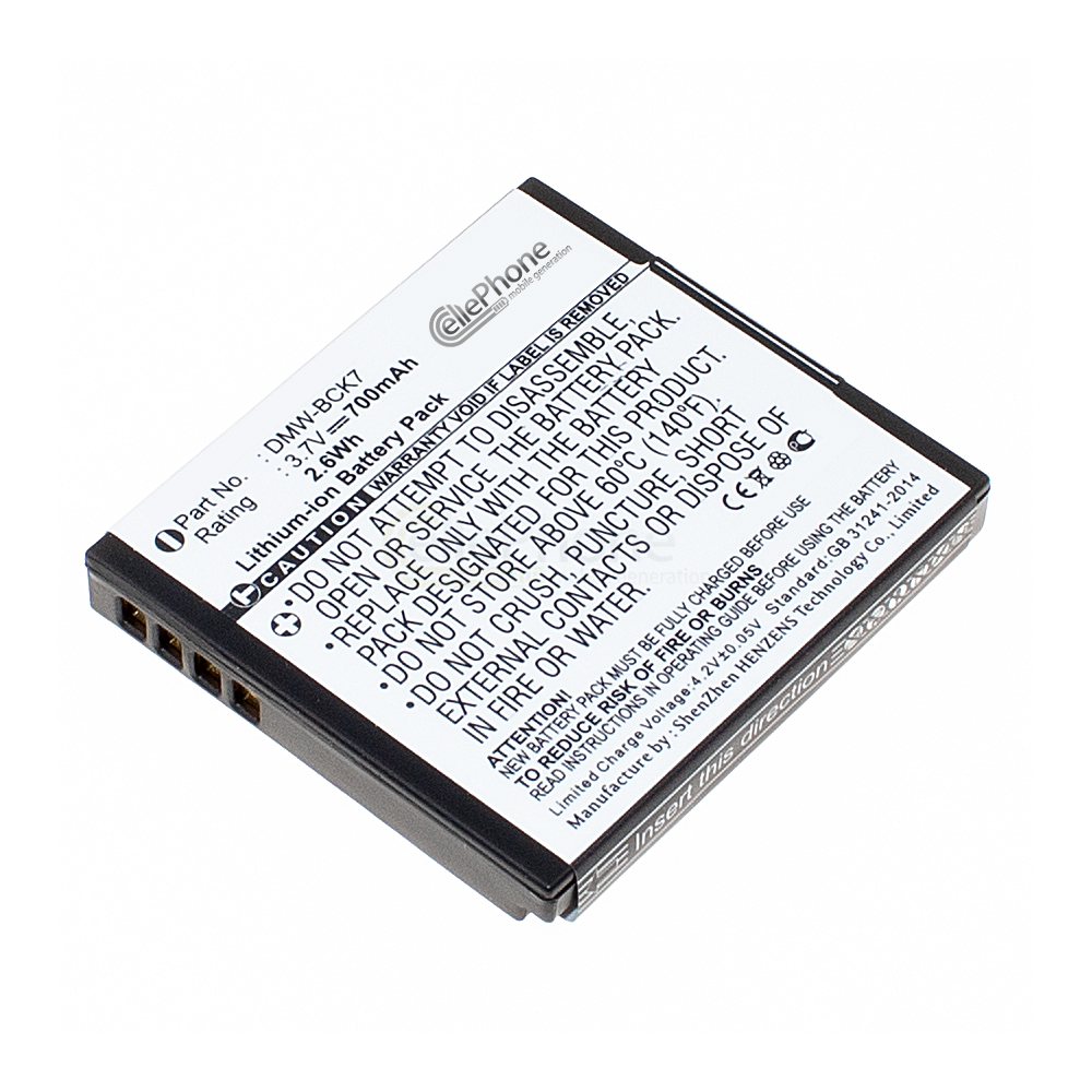 [2930] Battery Li-Ion compatible with Panasonic DMW-BCK7