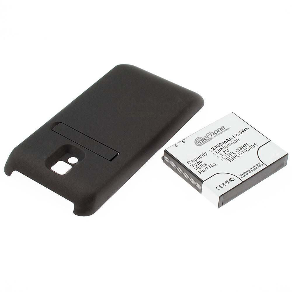 [2955] Battery Li-Ion for LG P990 OPTIMUS SPEED - black (replaced LGFL-53HN) - 2400 mAh (FAT)
