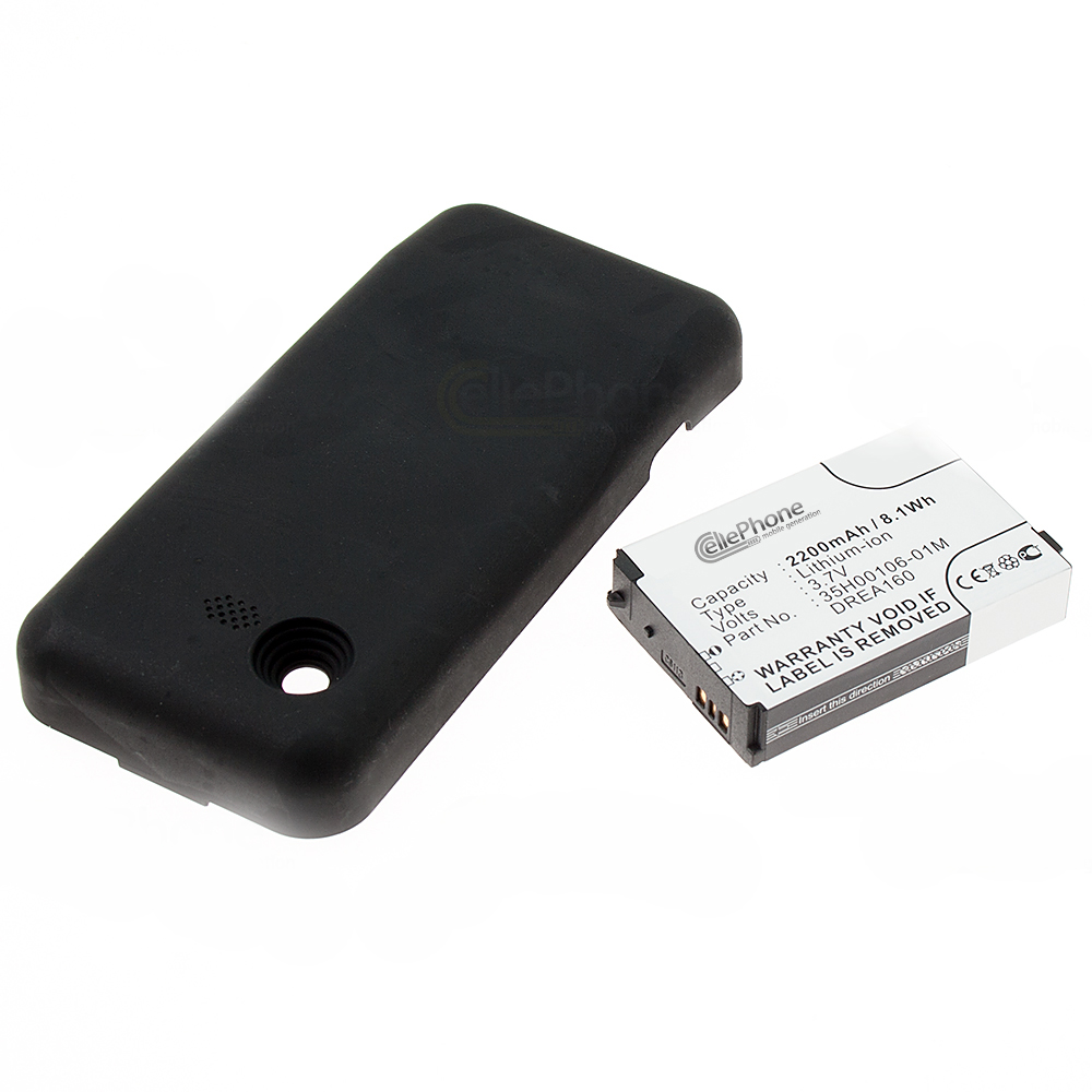 [2991] Batterie Li-Ion pour Google G1 / T-Mobile - noir (remplace BA S370) - 2200 mAh (FAT)