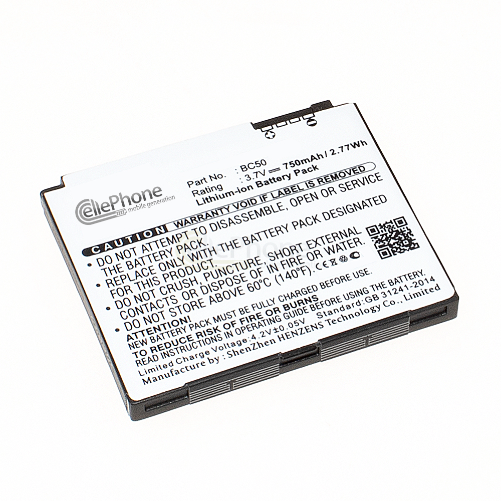 Accu Li-Ion voor Motorola KRZR K1 Z3 - SLVR L2 L6 L7 L7i L8 (vervangt BC50)