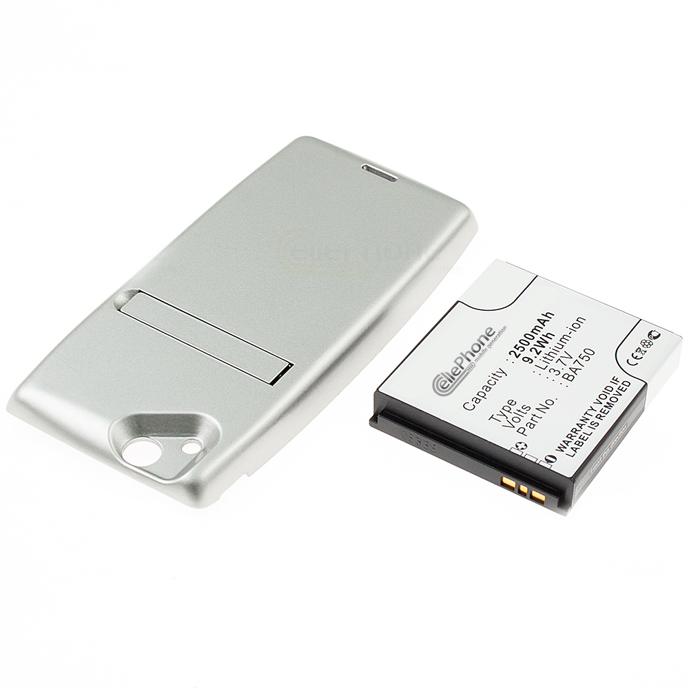 [3171] Batterie Li-Ion pour Sony Ericsson Xperia arc - d'argent (remplace BA750) - 2500mAh (FAT)