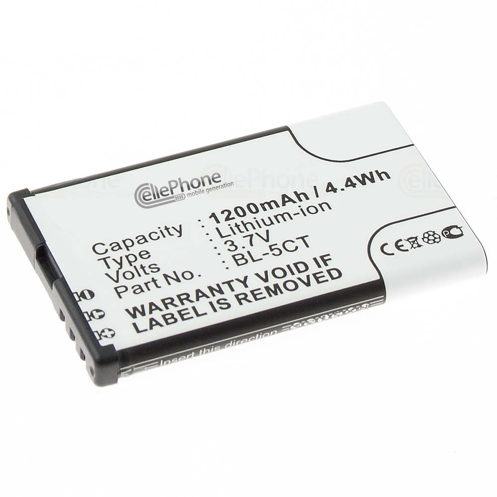 [3194] Batería Li-Ion para Nokia 3720 5220 XpressMusic 6303 6303i 6730 Classic C3-01 C5-00 C6-01 (reemplazado BL-5CT)