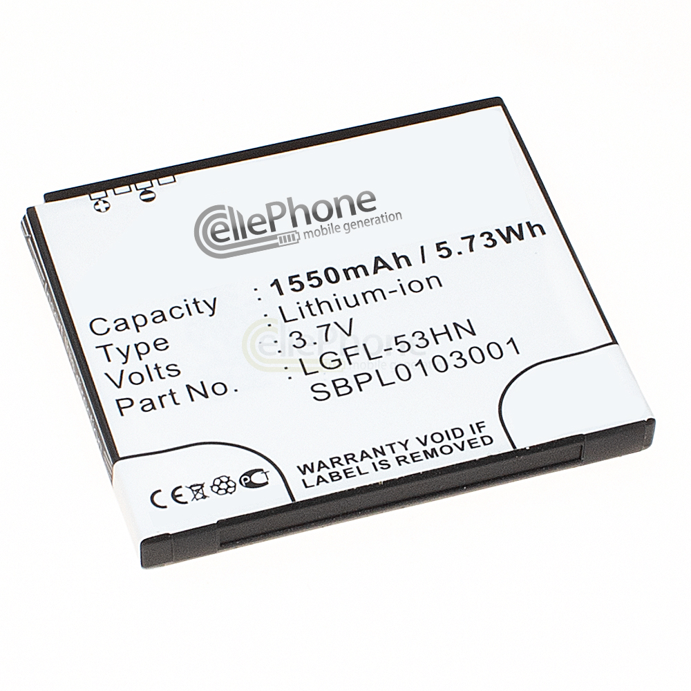 [3196] Accu Li-Ion voor LG P990 OPTIMUS SPEED / P920 OPTIMUS 3D / P999 / Star (vervangt LGFL-53HN)